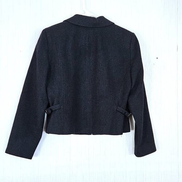 Pendleton VTG Jacket/Blazer 100% Virgin Wool Zip - Navy Blue - Petite 10 - EUC - Picture 2 of 9